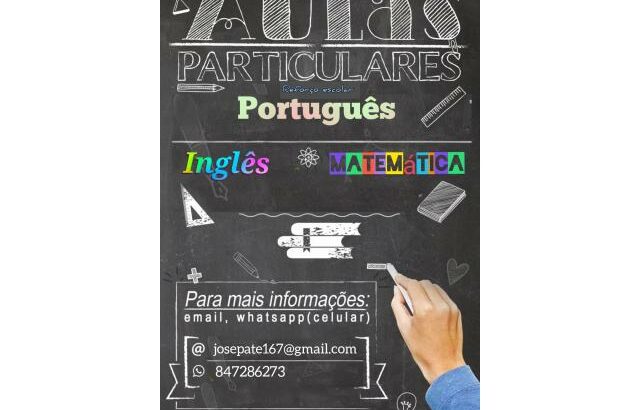 Aulas de inglês e português
