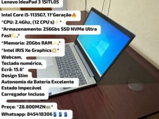 Laptop Lenovo IdeaPad i5-11th Gen. Novinha