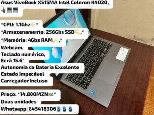 Laptop Asus VivoBook Intel Celeron.