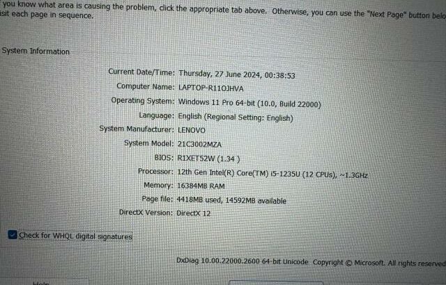Laptop Lenovo ThinkPad L15, i5-12th Gen.
