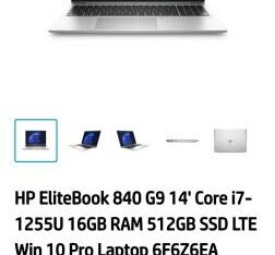 HP ELITEBOOK 840 G9 14″ Core I7-1265G7 16GB 512GB SSD SELADOS