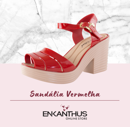 Sandália | ESM1011 | Vermelha