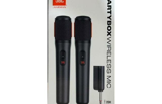 Microfone JBL Partybox Wireless Duplo Novo Modelo ( selado )