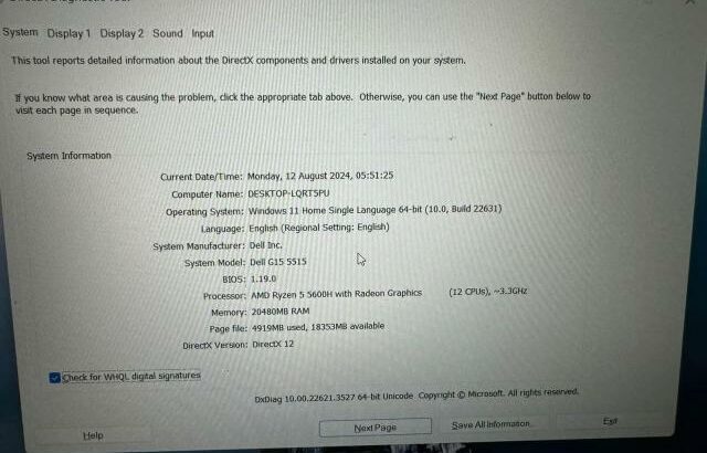 Laptop Gamer Dell G15 5515, AMD Ryzen5