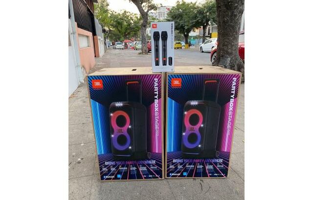 JBL Partybox Stage 320 + Microfone JBL Wireless Duplo ( selada )