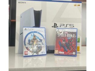 Playstation 5 slim 1TB + 2 Jogos ( Spider Man 2 & Mortal Kombat ) selado