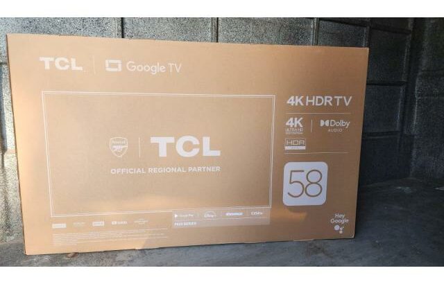 TV TCL 58” Smart 4K ( selada )