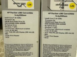HP Pavilion x360 14” FHD dy-2050wm  🔥Core i5-1235U 12th Gen  🔥 8GB Ram  🔥256GB SSD  🔥 Touch Screen  🔥B&O, Fingerprint  🔥Silver  🔥 Win11  💰 58.