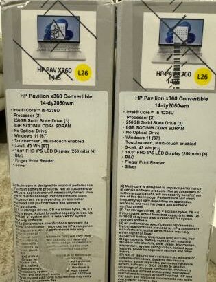 HP Pavilion x360 14” FHD dy-2050wm  🔥Core i5-1235U 12th Gen  🔥 8GB Ram  🔥256GB SSD  🔥 Touch Screen  🔥B&O, Fingerprint  🔥Silver  🔥 Win11  💰 58.