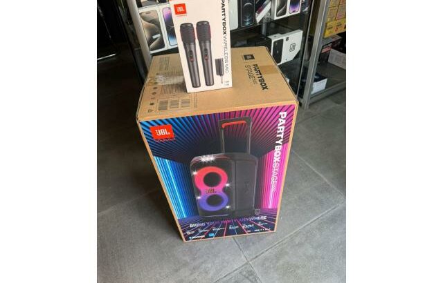 JBL Partybox Stage 320 + Microfone JBL Partybox Wireless Duplo ( Novo modelo ) selado