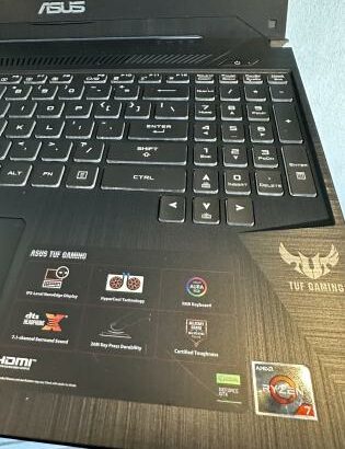Asus TUF Gaming  ( Equivalente a Core I7  11 TH Gen)AMD RYZEN 7 3750H With Radeon Vega Mobile GFX (8 Cpus)2.30 GHZ, 16 GB DDR4 SDRAM,512 GB SSD, 15.6
