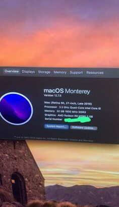 iMac 27” 5K i5 32GB RAM 2TB AMD Radeon R9 M395 2GB Gráfica dedicada