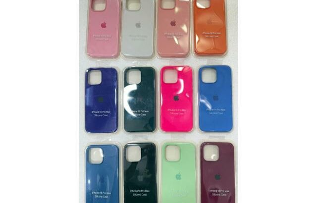 Capas de Silicone para iPhone 16 Pro Max ( Novas )