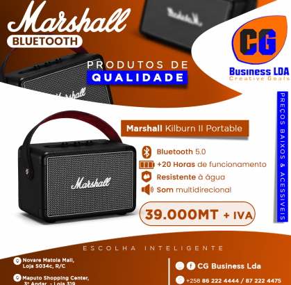 Coluna Marshall Kilburn II Portabl BT