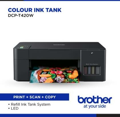 Brother DCP-T420w 6000 PAGES INKJET A4 Color, wireless – Multifunction Printer, copy & scanner.