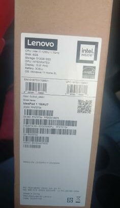 Lenovo Ideapad 1 15IAU7 Core i7-1255U(12th gen) 512GB SSD 8GBRAM 15.6” inch Win 11 Home
