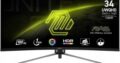 Monitor Curved Gaming MAG 345CQR 34” UWQHD 2K 180hz Selado