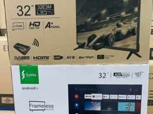 TV Syinix 32″ Android Smart. NOVAS, SELADAS