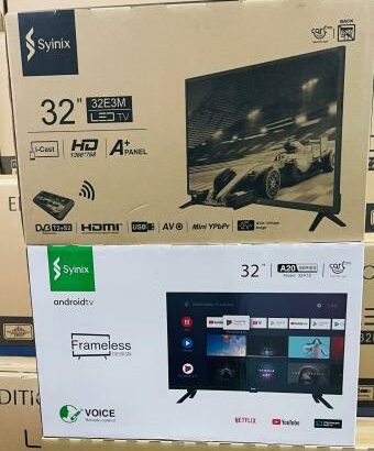 TV Syinix 32″ Android Smart. NOVAS, SELADAS