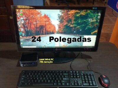 Desktop PC Intel NUC 7th Geração + Monitor 24″