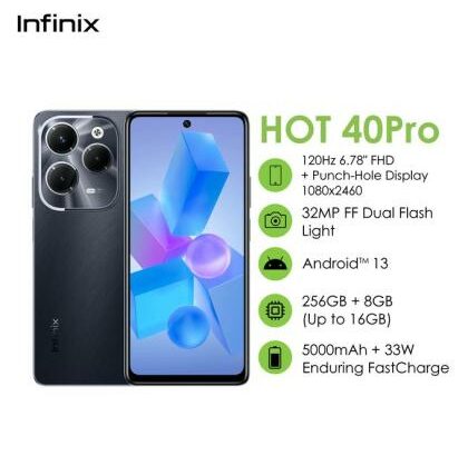 INFINIX Hot 40 Pro 256GB/8GB. SELADOS. N24