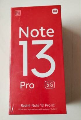 REDMI Note 13 Pro 5G 256GB/8GB. SELADOS. N24