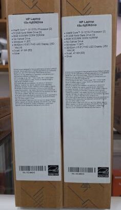 LAPTOP HP 15S-FQ5362nia INTEL CORE i3 12TH GENERATION 8GB RAM 512GB SSD 15.6 INCH FHD DISPLAY. NOVOS, SELADOS