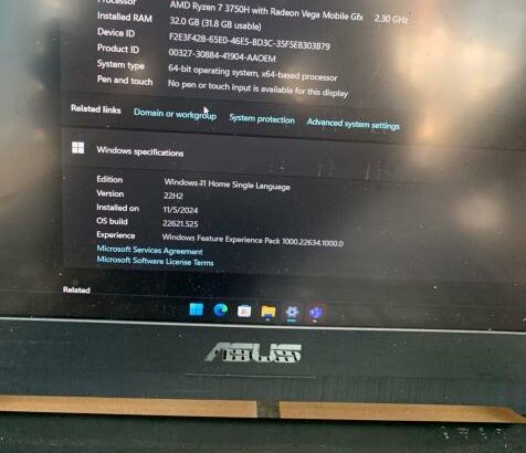 ASUS TUF Gaming A15 Ryzen 7 3750H 32GB RAM 512GB SSD RTX 2060