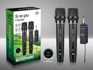 Microfone wireless duplo