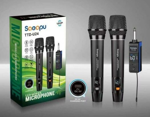 Microfone wireless duplo