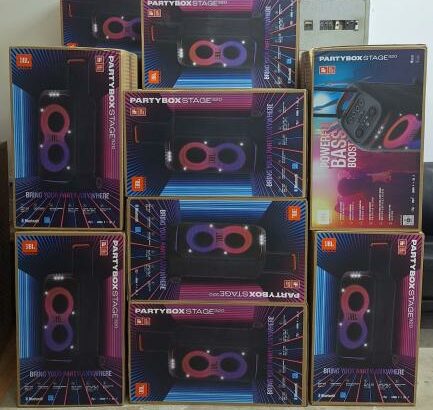 JBL PARTYBOX STAGE 320. NOVOS, SELADOS. J25