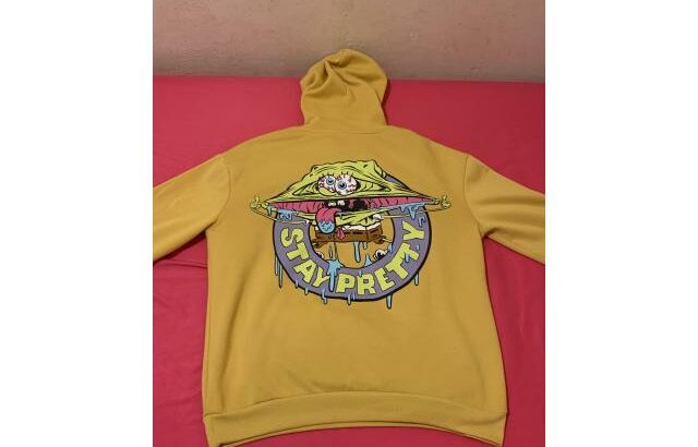 Camisola hoodie amarela