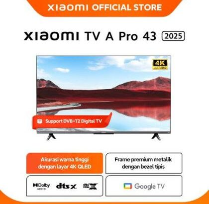 TV Xiaomi A 4K 2025 43” Polegadas. SELADAS. F25