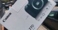 Canon EOS 77D corpo na caixa
