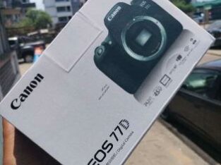 Canon EOS 77D corpo na caixa
