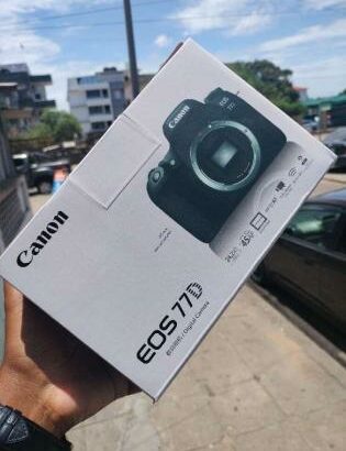 Canon EOS 77D corpo na caixa