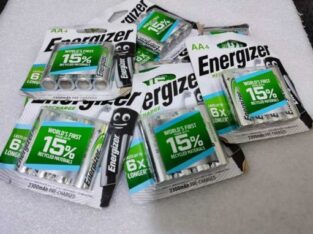 pilhas recarregáveis ENERGIZER AA