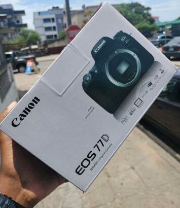 Canon EOS 77D corpo na caixa