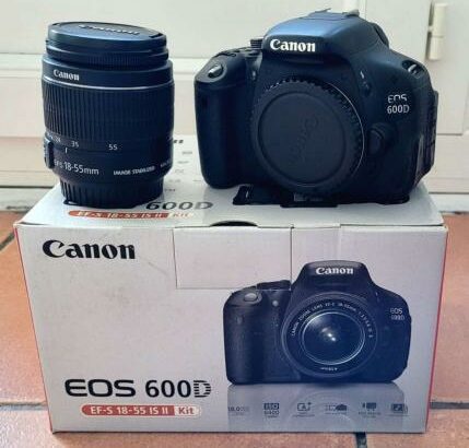 Canon EOS 600D na caixa