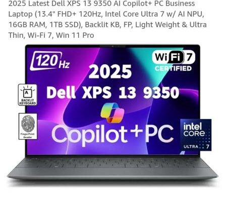 DELL XPS 13 9350 COPILOT + PC CORE ULTRA 7 155H 16GB RAM 512GB SSD 13″ WIN11 PRO SELADOS