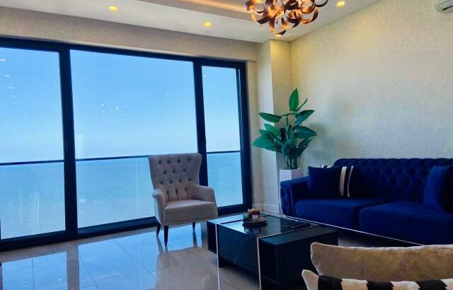 Toprak Residence VENDE-SE luxuoso Apartamento T2 mobilado com vista ao mar