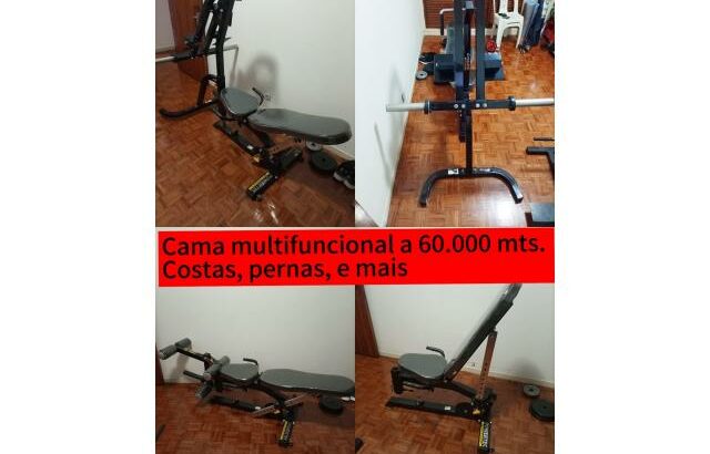 Cama universal para treino do corpo