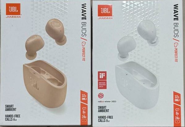 EARBUDS JBL WAVE BUDS PERFECT FIT SELADOS