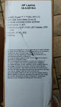 HP 15fc0016ni AMD RYZEN 7 7730U 16GB 512GB SSD 15.6″ WIN11 PRO SELADOS