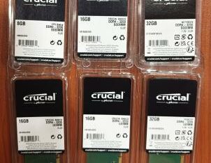 MEMÓRIA RAM 32GB DDR4 CRUCIAL PARA DESKTOP SELADAS