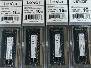 MEMÓRIA RAM PARA LAPTOP LEXAR 16GB DDR4 3200 SELADAS