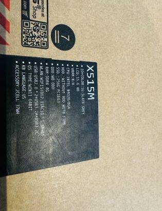 Novinho 0KM Nunca usado  Garantia 01 ANO  Asus X515M Notebook PC intel celeron N4020 12 TH Generation 4 GB DDR4 SDRAM , 256 GB SSD NVMe, UHD Graphics