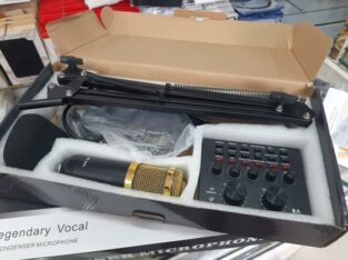Vendi microfone com placa de som