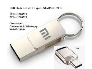 USB FLASH DRIVE XIAOMI + TYPE C 1TB – 2TB 1300 MZN  · Em stock