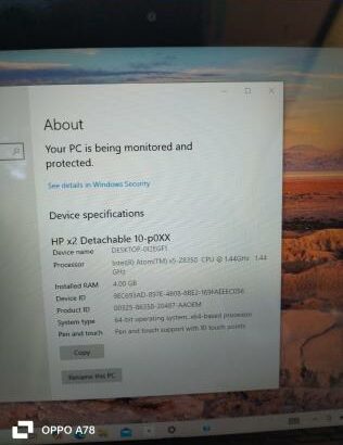HP Desmontável Touch Intel Atom X5-Z8350  4GB RAM 128GB SSD